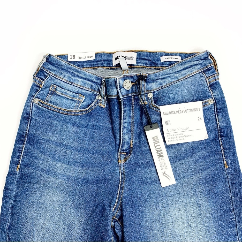 William Rast Vintage Mid Rise Skinny Jeans NWT Sz 28 - Picture 2 of 13